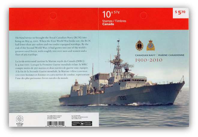 Canadian Navy Booklet Stamps