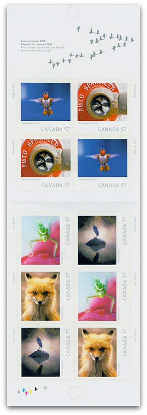 Canadian Geographic Wildlife Photography on Stamps Booklet 