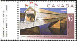 Hartland Covered Bridge - New Brunswick -Canadian Stamps