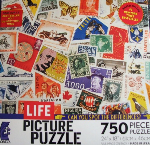 Postage Stamps on Jigsaw Puzzle - Life Picture Puzzle