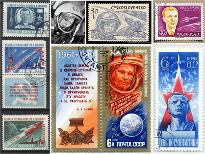 Yuri Gagarin - Russia stamps