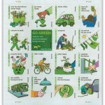 USA-2011-Go-Green-Pane-of-16-stamps