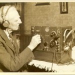 Old Man Listening To Radio