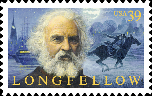 Henry Wadsworth Longfellow - USA Postage stamp