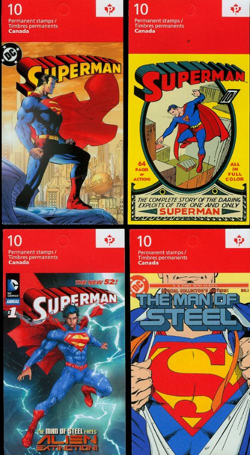 canadian superman postage stamps on FDC