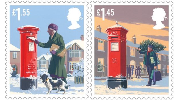 2018 Great Britain Christmas stamps series