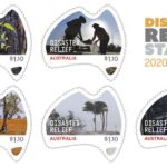 Australia Disaster Relief Odd Shaped Postage Stamps